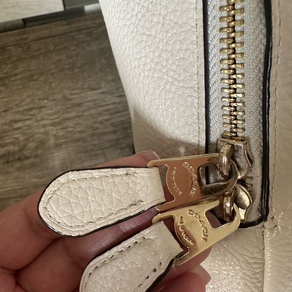 Coach Ivory Mini Backpack with Gold Accents / Bifold Wallet Included - Picture 4 of 16
